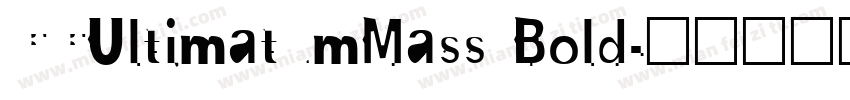 CCUltimatumMass Bold字体转换